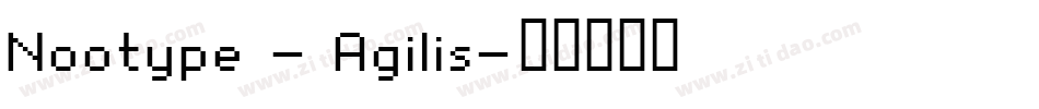 Nootype - Agilis字体转换